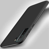 Луксозен силиконов гръб ТПУ ултра тънък МАТ за Huawei P40 Lite 5G черен